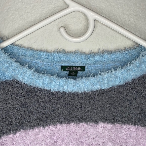 Wild Fable Fuzzy Crop Loungewear Pullover Sweater - Picture 4 of 4